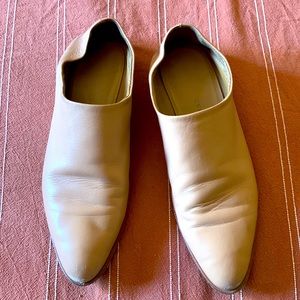 Everlane the Modern Babo Tan Pointed Toe Leather Mules 7.5